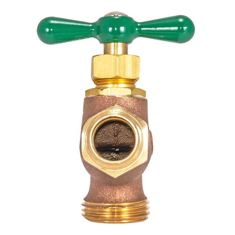 Eastman Heavy Pattern Hose Bibb, 1/2 in MIP x 1/2 in MHT, Outdoor Brass Faucet for Irrigation, 48628 - Image 3